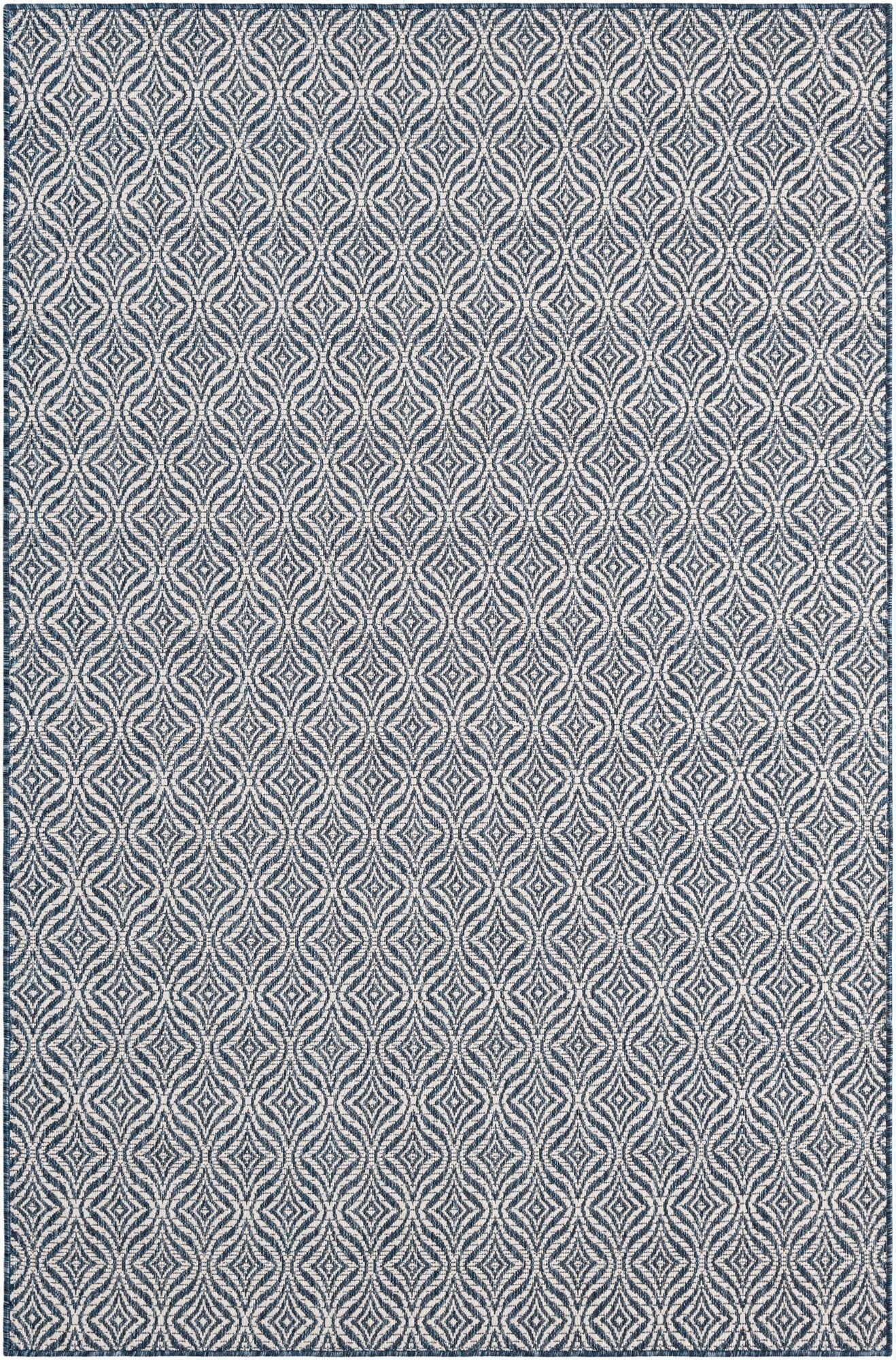 5' 3 x 8' Washable Lattice Indoor / Outdoor Rug