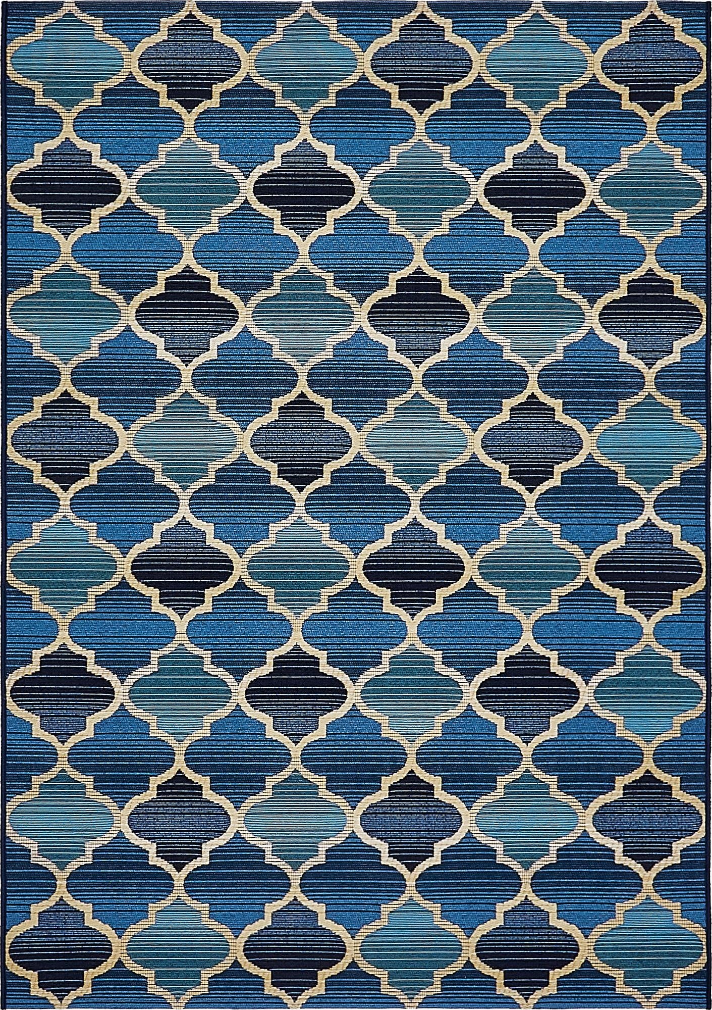 4' x 6' Washable Lattice Indoor / Outdoor Rug