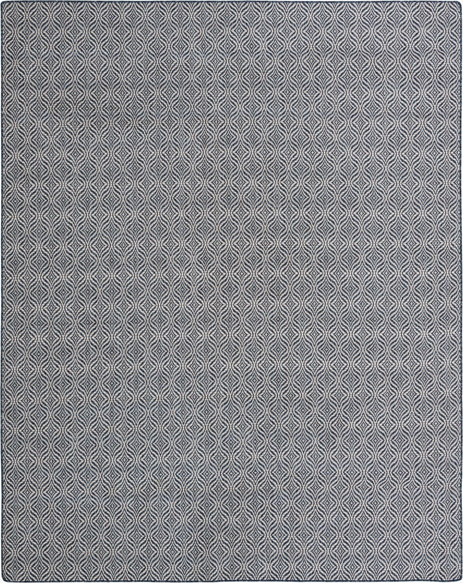 9' 5 x 12' Washable Lattice Indoor / Outdoor Rug