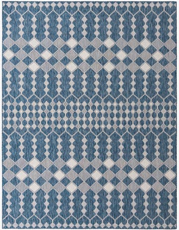 9' x 12' Easy-Clean Lattice Indoor / Outdoor Rug