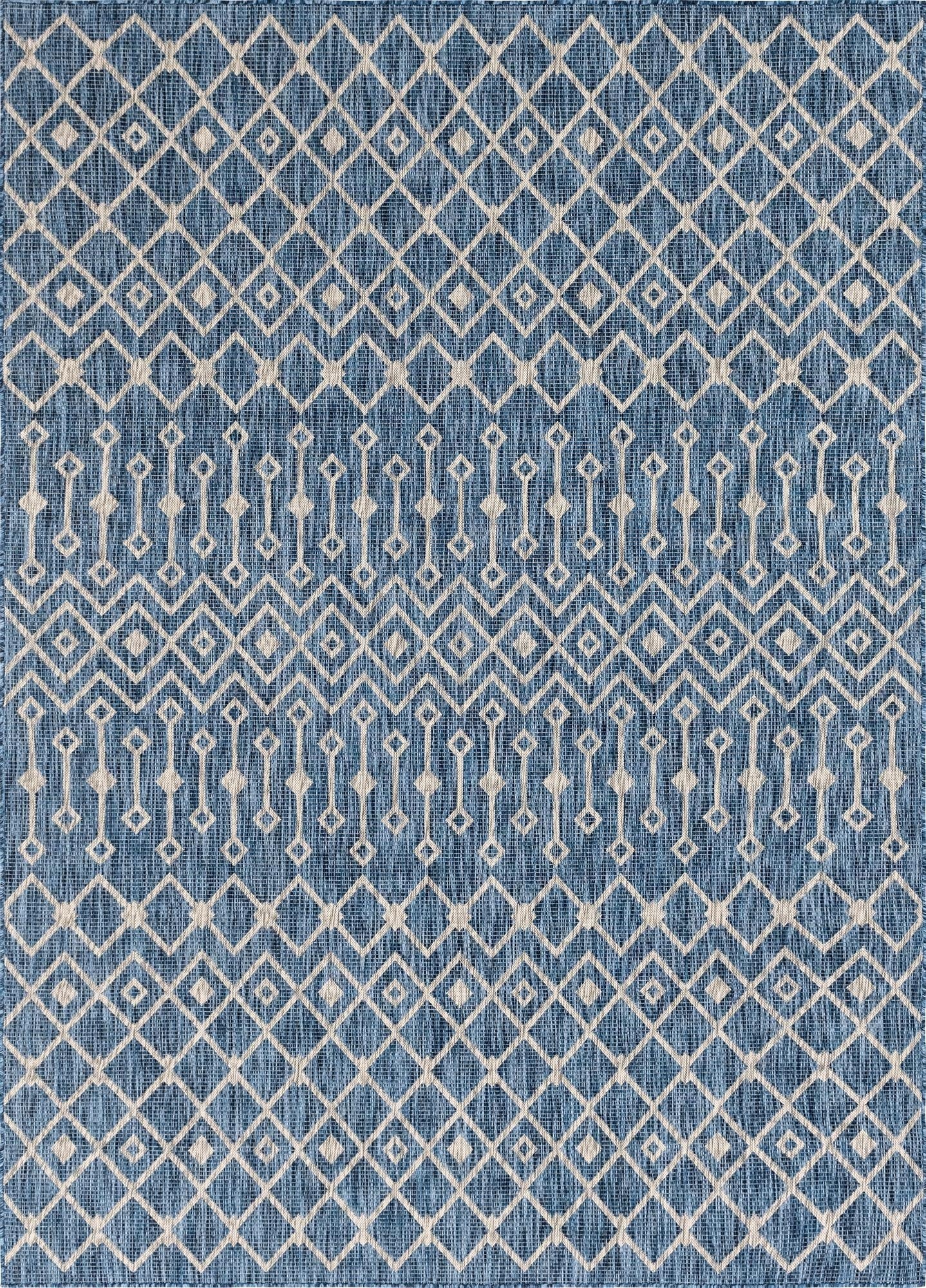 7' 10 x 11' Washable Lattice Indoor / Outdoor Rug