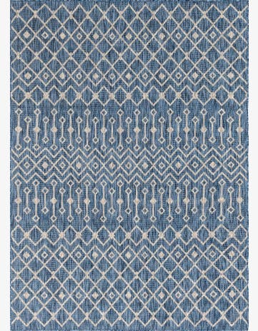7' 10 x 11' Easy-Clean Lattice Indoor / Outdoor Rug