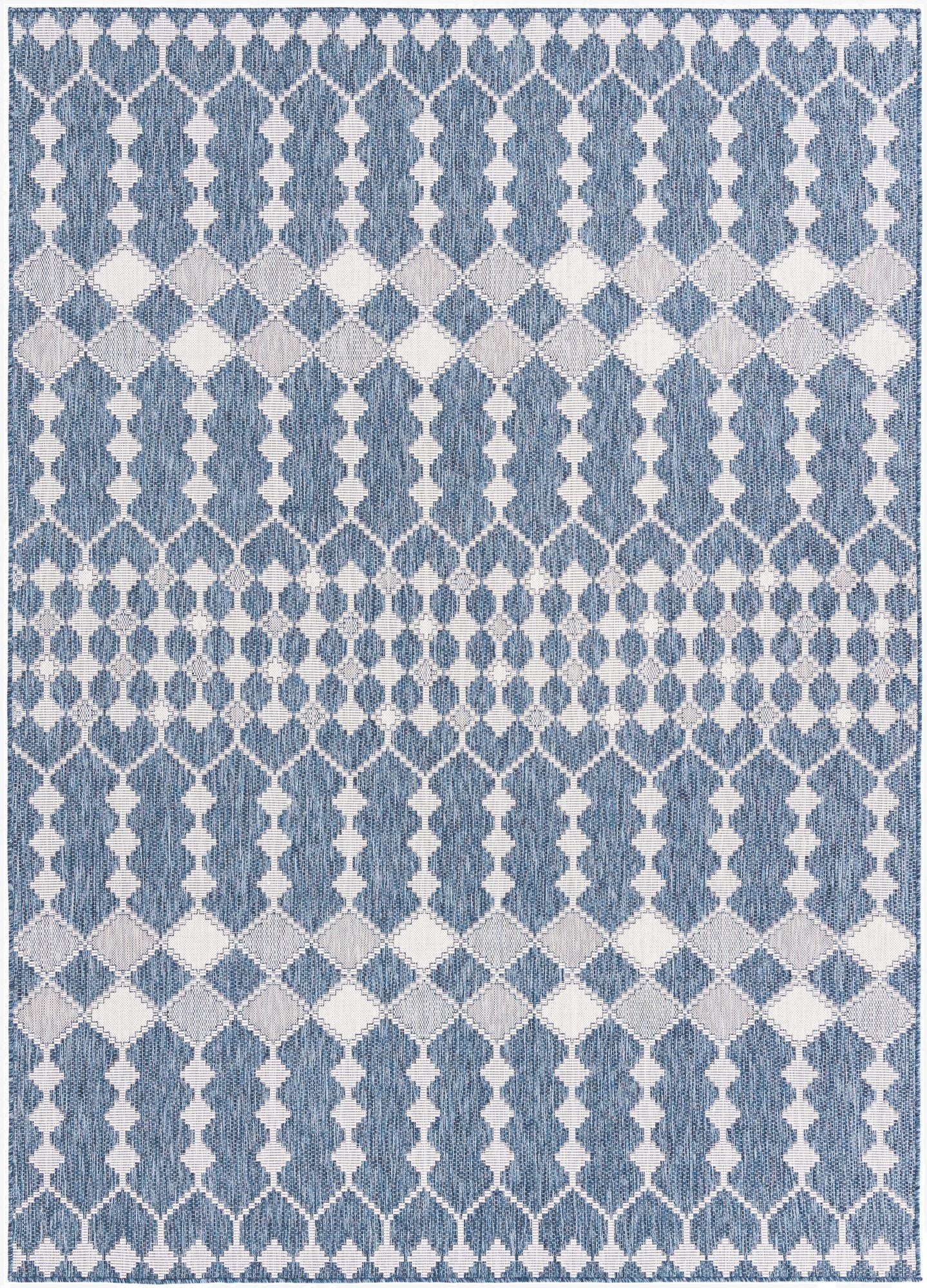 7' 10 x 11' Washable Lattice Indoor / Outdoor Rug