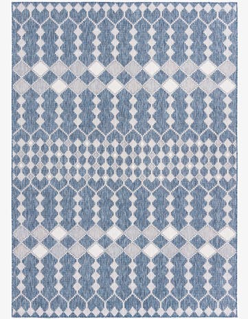 7' 10 x 11' Easy-Clean Lattice Indoor / Outdoor Rug