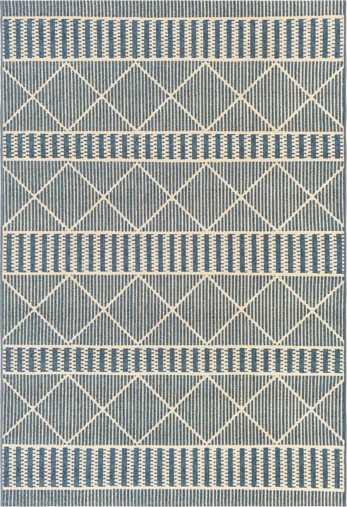 5' 3 x 8' Washable Lattice Indoor / Outdoor Rug