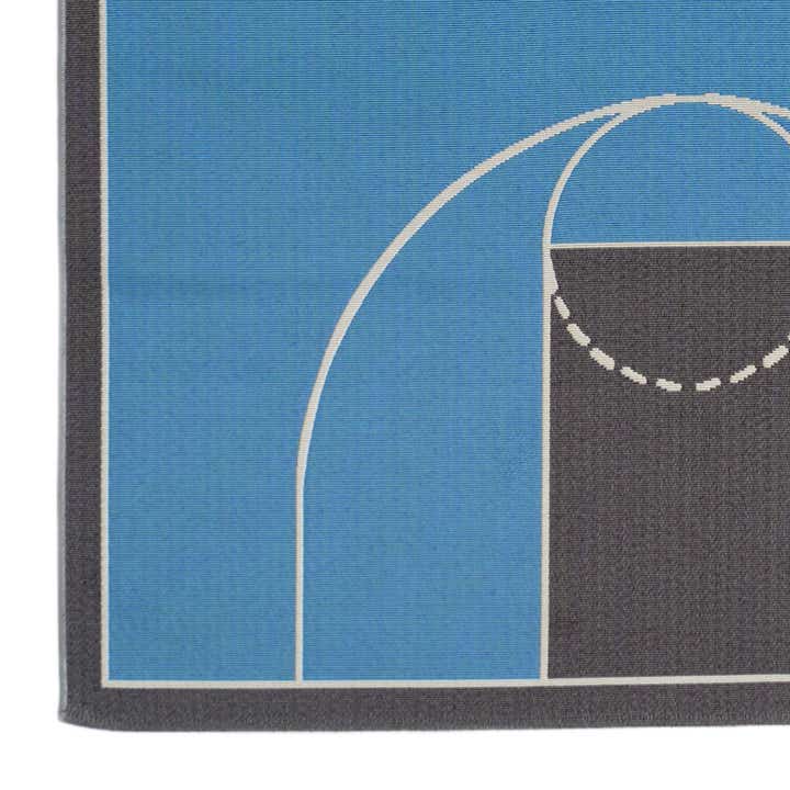 5' 3 x 8' Easy-Clean Modem Indoor / Outdoor Rug