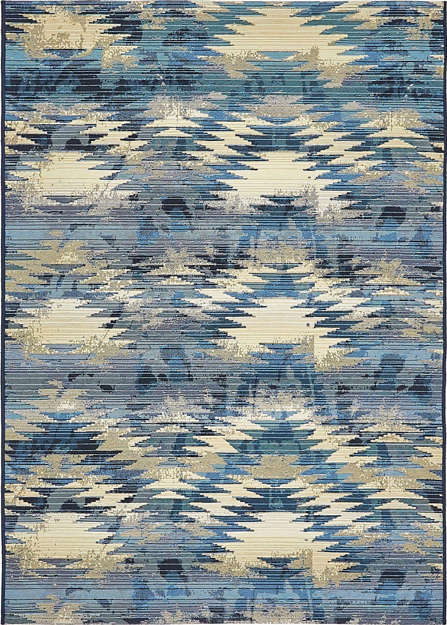 4' x 6' Easy-Clean Modern Indoor / Outdoor Rug