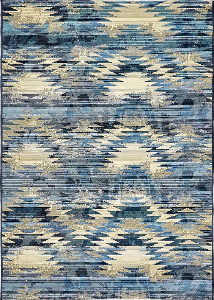 4' x 6' Easy-Clean Modern Indoor / Outdoor Rug