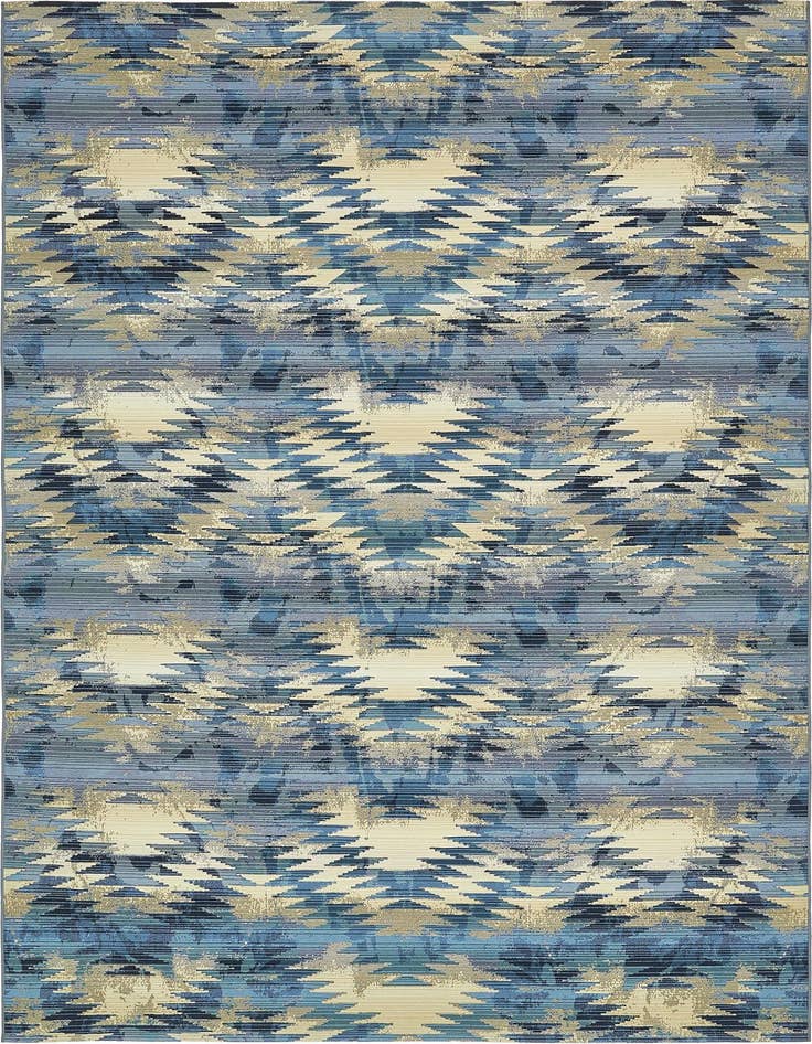 Detail image of 8' x 11' 4 Easy-Clean Modern Indoor / Outdoor Rug