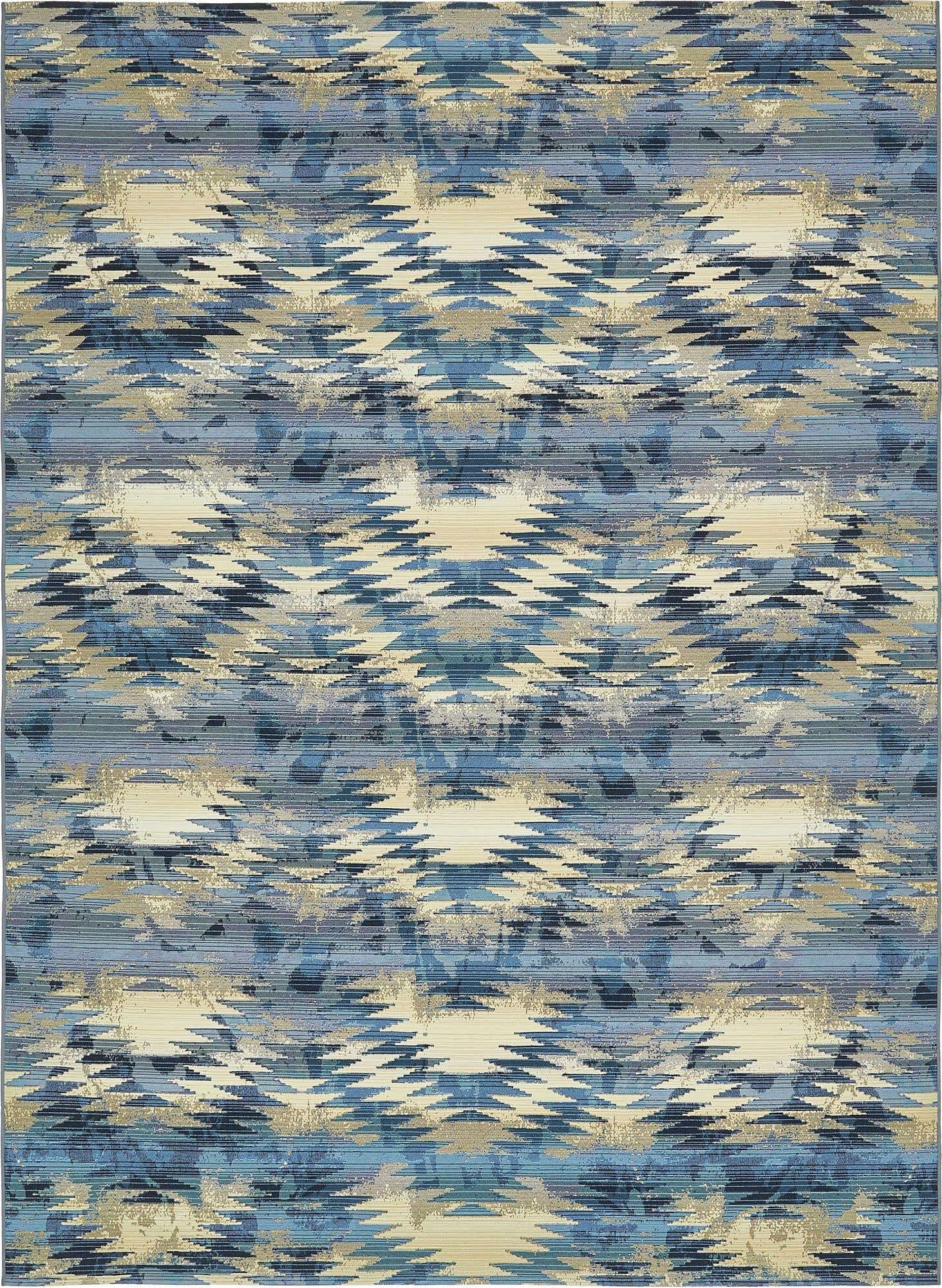 8' x 11' 4 Easy-Clean Modern Indoor / Outdoor Rug