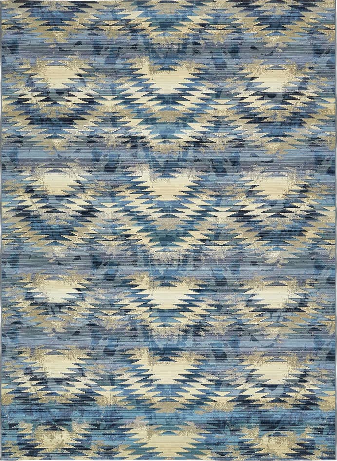 Detail image of 8' x 11' 4 Easy-Clean Modern Indoor / Outdoor Rug