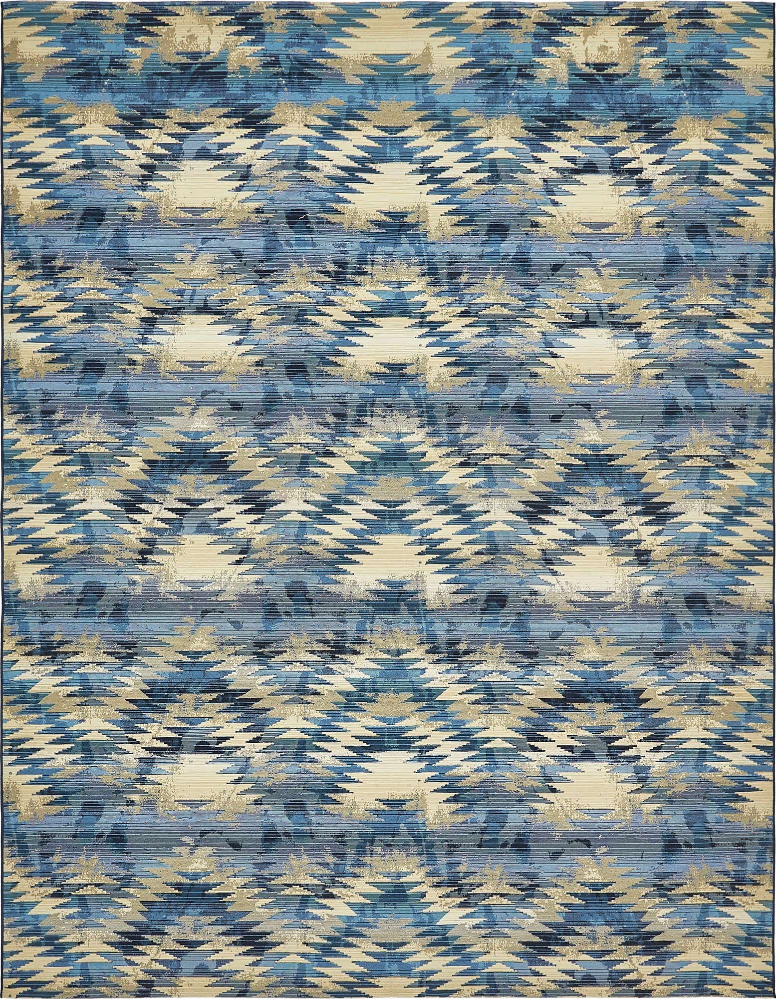 10' x 12' 2 Easy-Clean Modern Indoor / Outdoor Rug