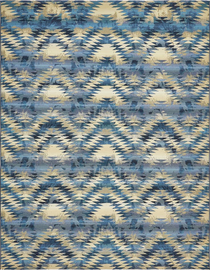 Detail image of 10' x 12' 2 Easy-Clean Modern Indoor / Outdoor Rug