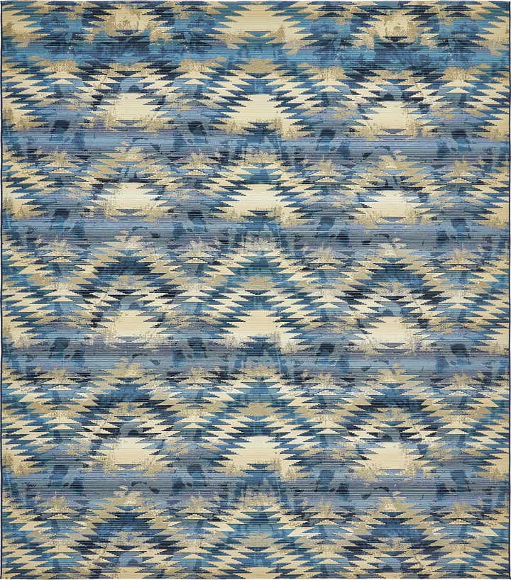 10' x 12' 2 Easy-Clean Modern Indoor / Outdoor Rug