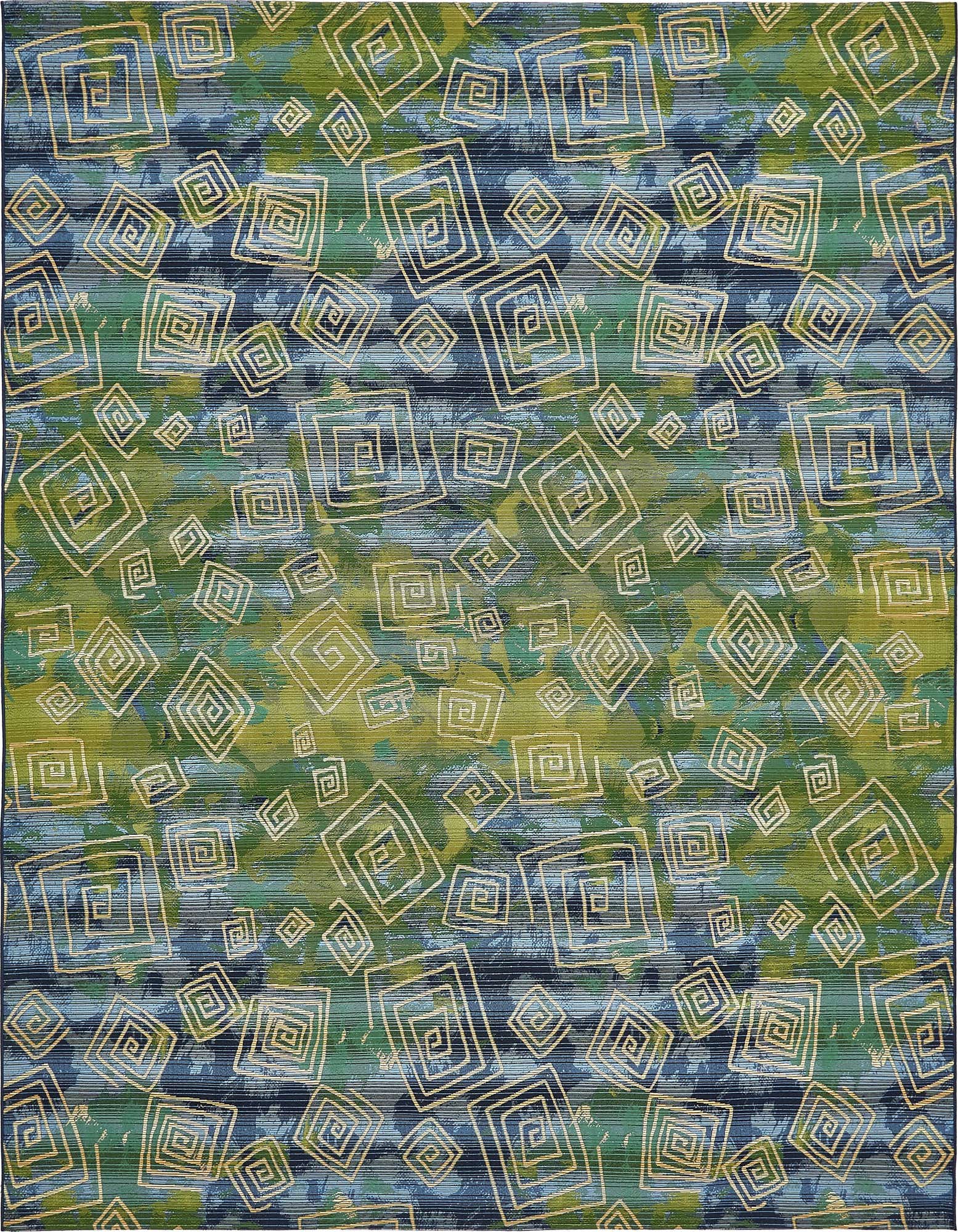 10' x 12' 2 Easy-Clean Modern Indoor / Outdoor Rug