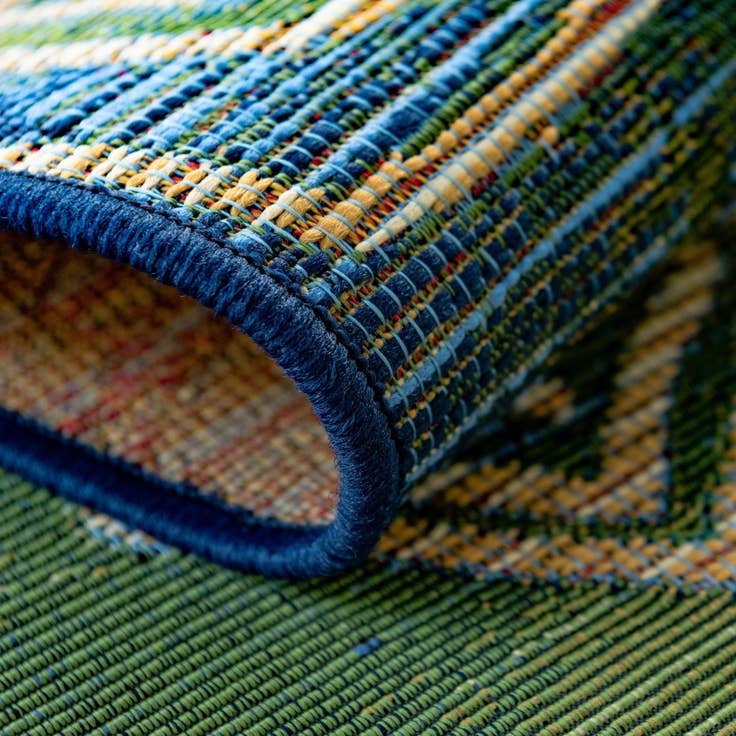 Detail image of 8' x 11' 4 Easy-Clean Modern Indoor / Outdoor Rug