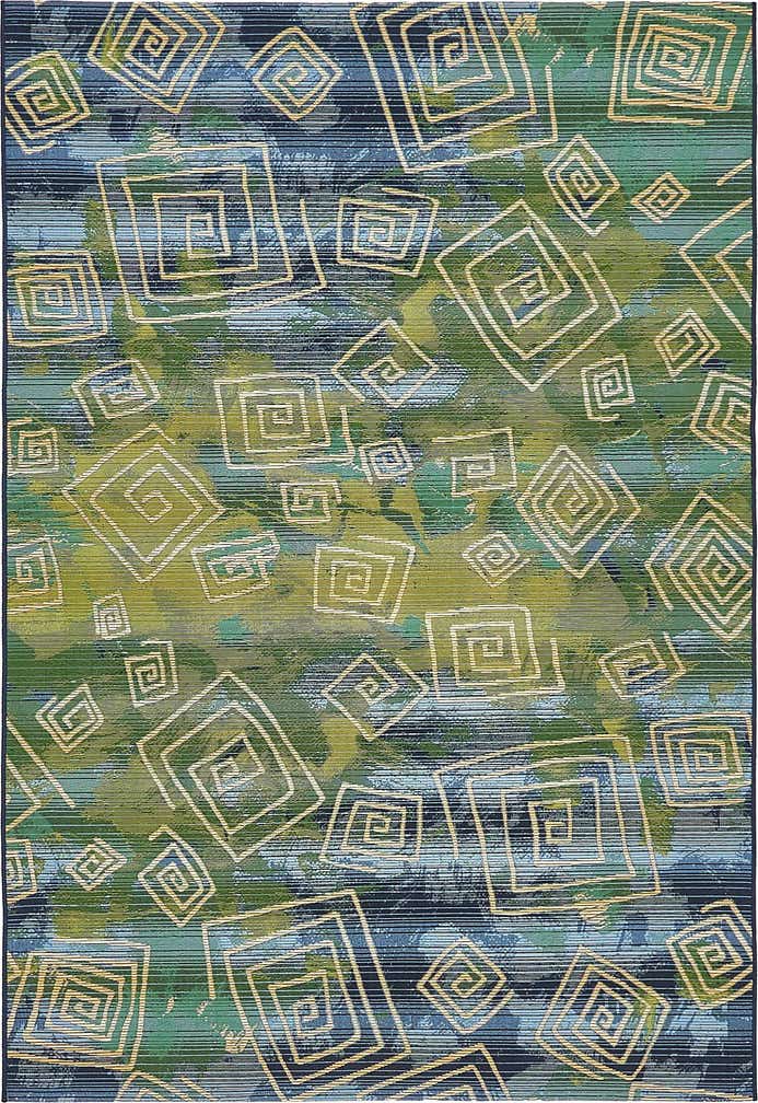 5' 3 x 8' Easy-Clean Modern Indoor / Outdoor Rug