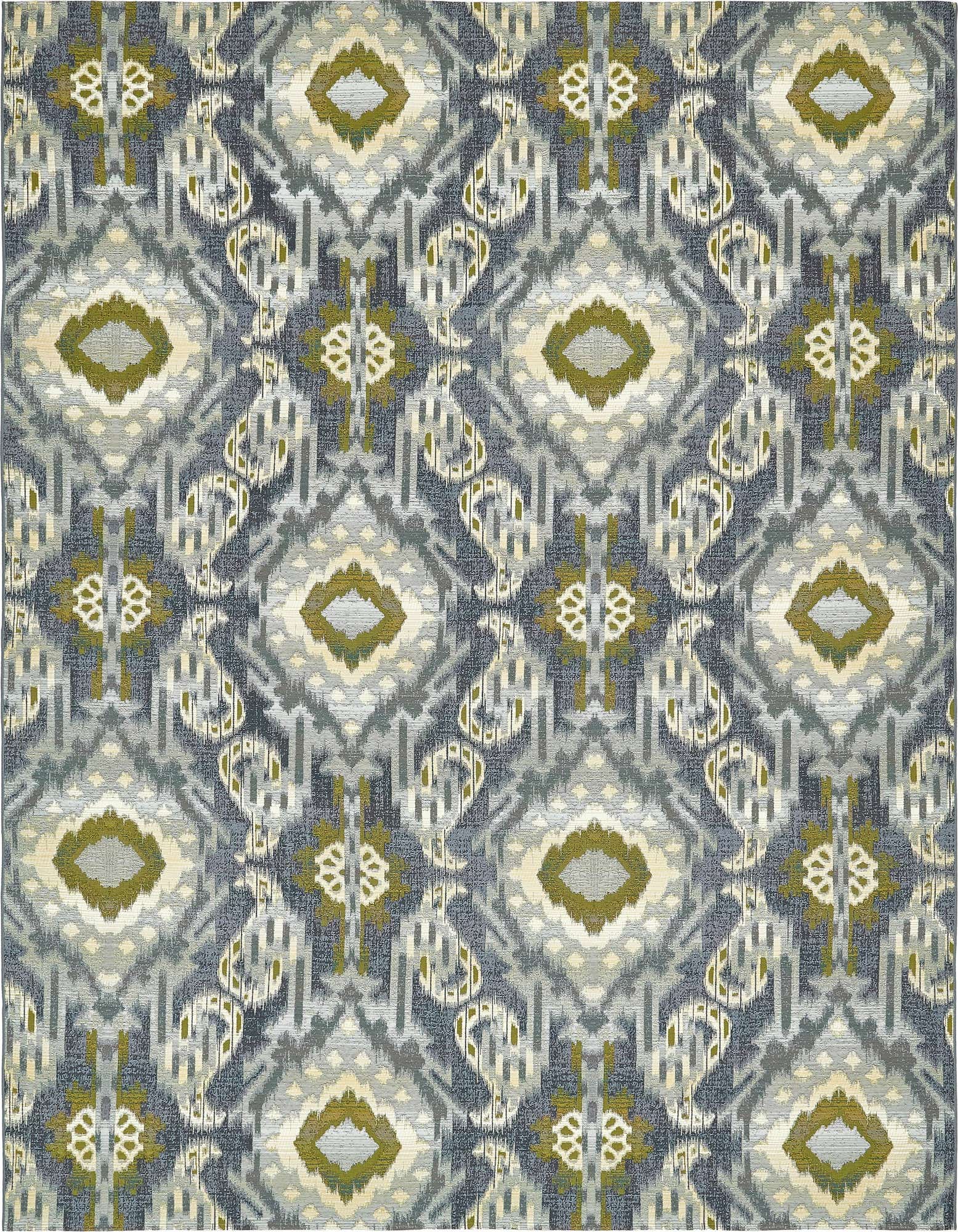 10' x 12' 2 Easy-Clean Modern Indoor / Outdoor Rug