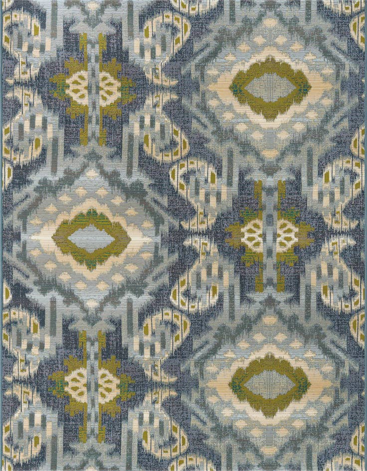 Detail image of 5' 3 x 8' Easy-Clean Modern Indoor / Outdoor Rug