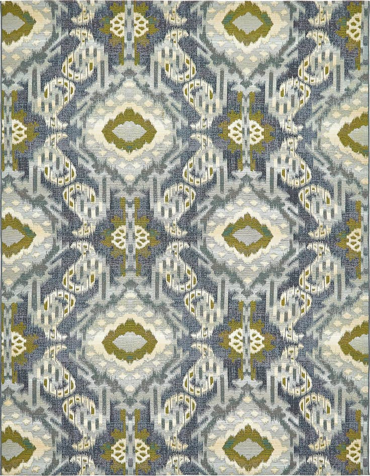Detail image of 8' x 11' 4 Easy-Clean Modern Indoor / Outdoor Rug