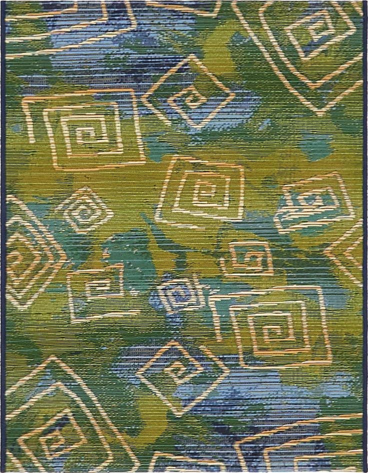 Detail image of 2' 2 x 3' Easy-Clean Modern Indoor / Outdoor Rug