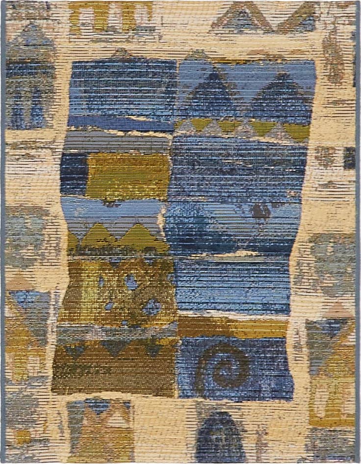 Detail image of 2' 2 x 3' Easy-Clean Modern Indoor / Outdoor Rug