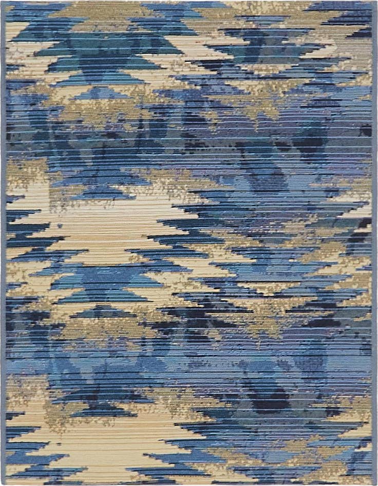 Detail image of 2' 2 x 3' Easy-Clean Modern Indoor / Outdoor Rug
