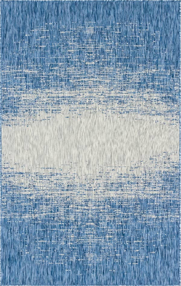 Detail image of 5' 3 x 8' Easy-Clean Modern Indoor / Outdoor Rug