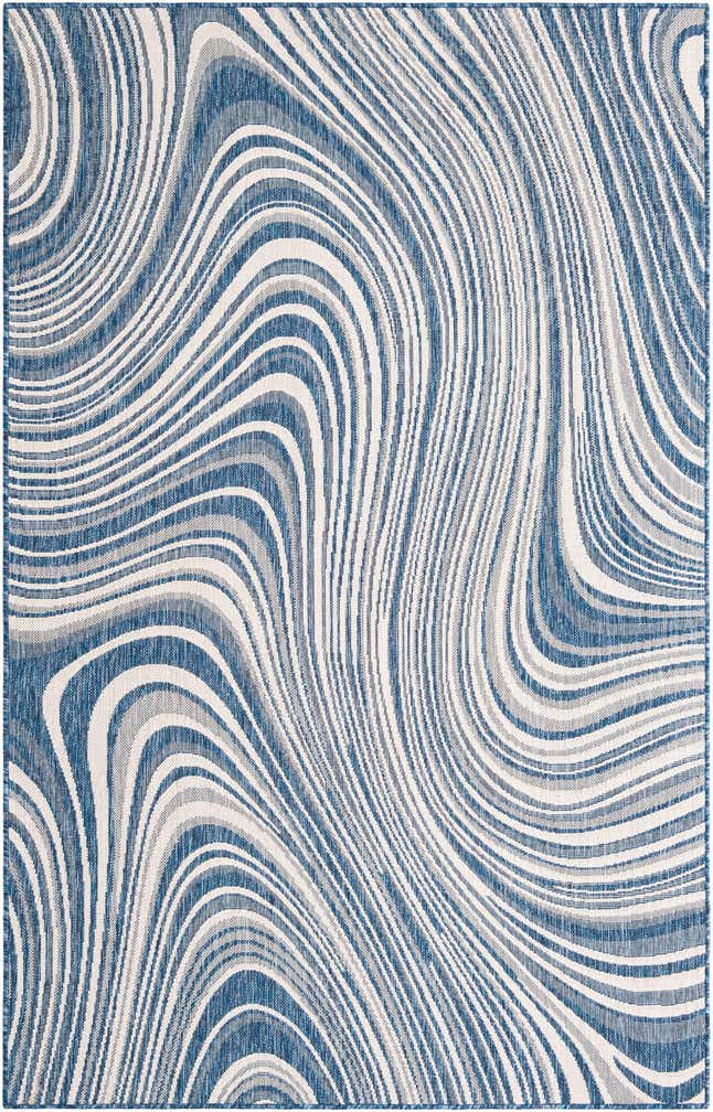 5' 3 x 8' Easy-Clean Modern Indoor / Outdoor Rug