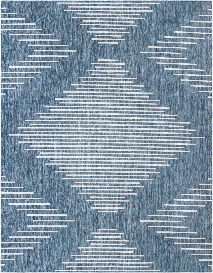Detail image of 10' x 13' Easy-Clean Modern Indoor / Outdoor Rug