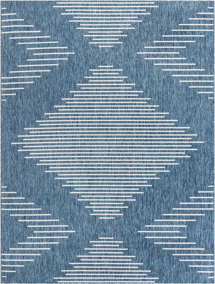 9' x 12' Easy-Clean Modern Indoor / Outdoor Rug