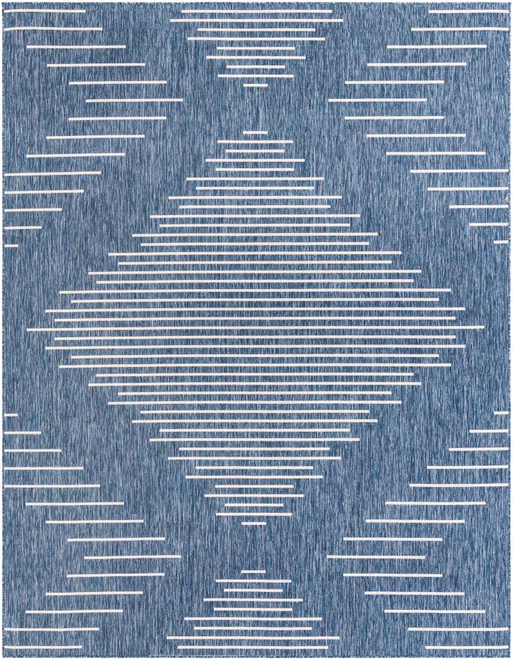 Detail image of 7' 10 x 10' Easy-Clean Modern Indoor / Outdoor Rug