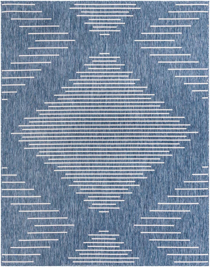 Detail image of 7' 10 x 10' Easy-Clean Modern Indoor / Outdoor Rug