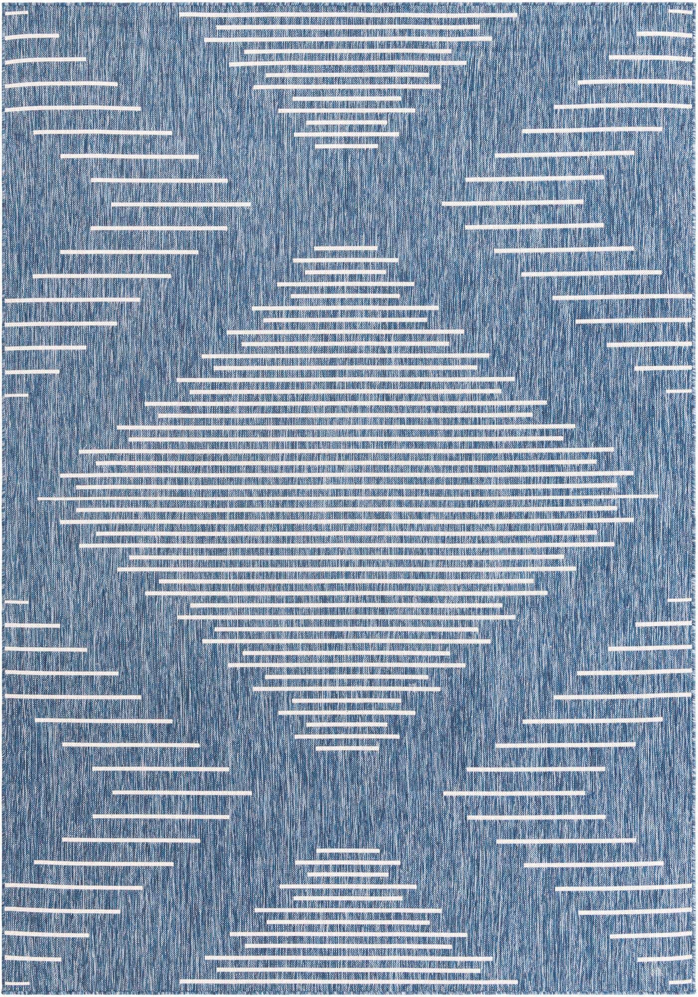 7' x 10' Easy-Clean Modern Indoor / Outdoor Rug