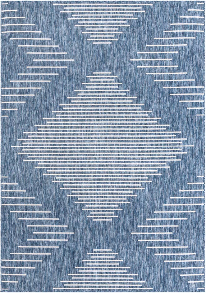 Detail image of 7' x 10' Easy-Clean Modern Indoor / Outdoor Rug