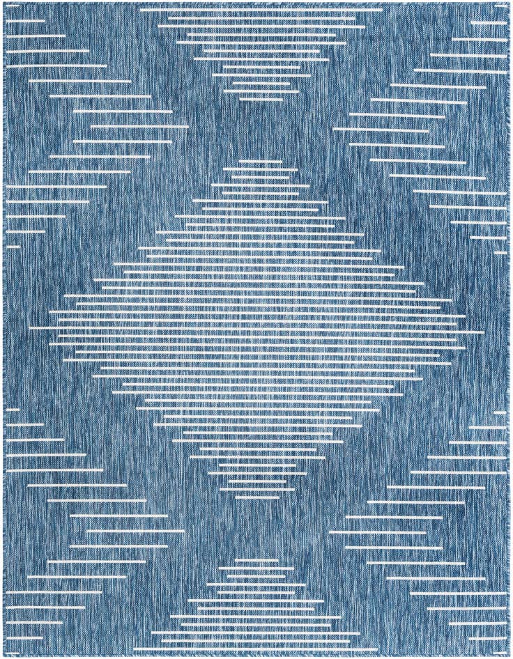 Detail image of 5' 3 x 8' Easy-Clean Modern Indoor / Outdoor Rug