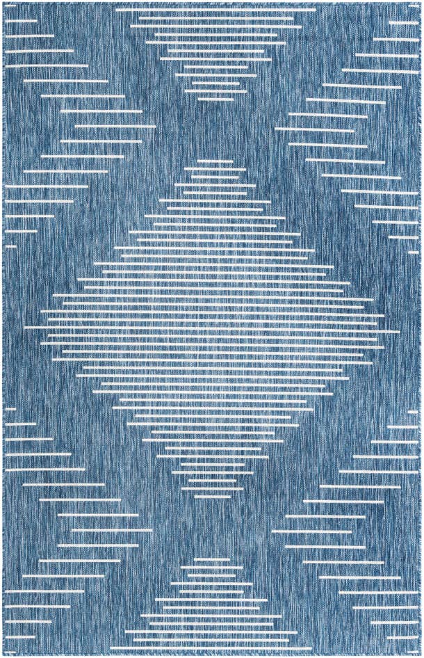Detail image of 5' 3 x 8' Easy-Clean Modern Indoor / Outdoor Rug