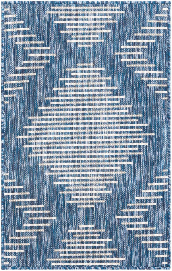 Detail image of 2' x 3' Easy-Clean Modern Indoor / Outdoor Rug