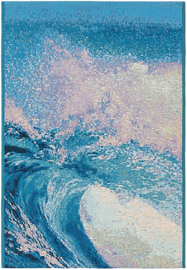 Detail image of 2' x 3' 1 Easy-Clean Modern Indoor / Outdoor Rug