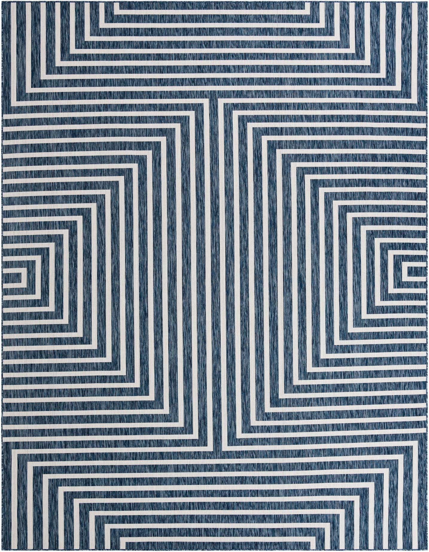 10' x 14' Easy-Clean Modern Indoor / Outdoor Rug