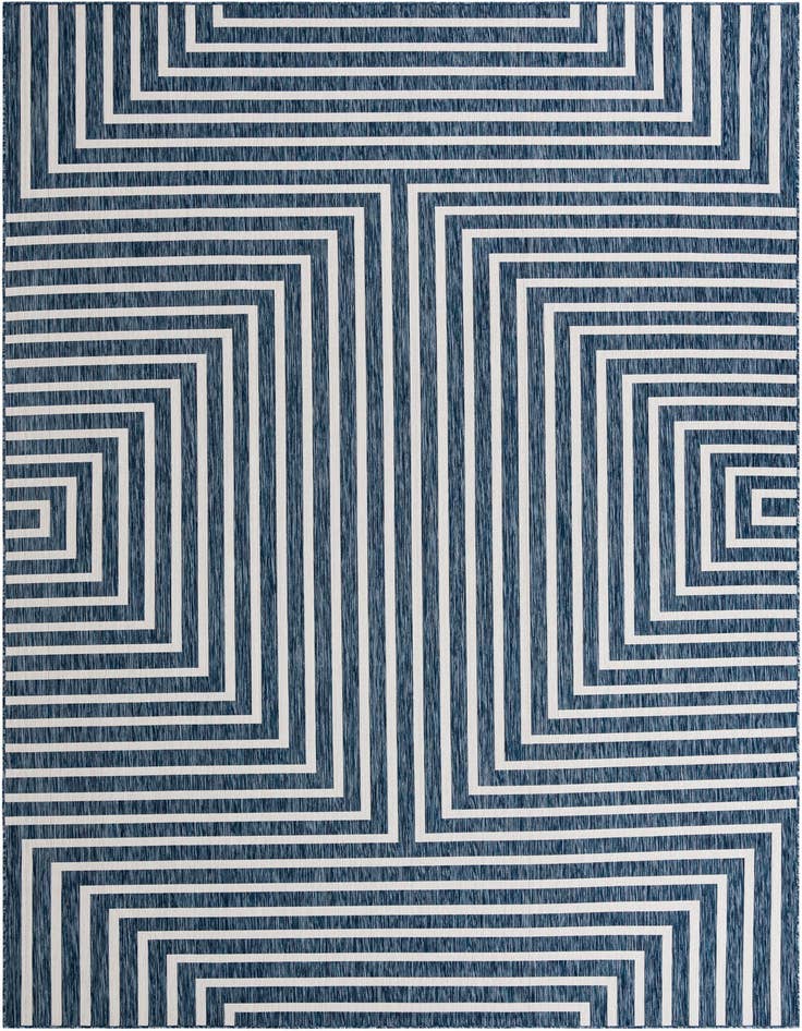 Detail image of 10' x 14' Easy-Clean Modern Indoor / Outdoor Rug