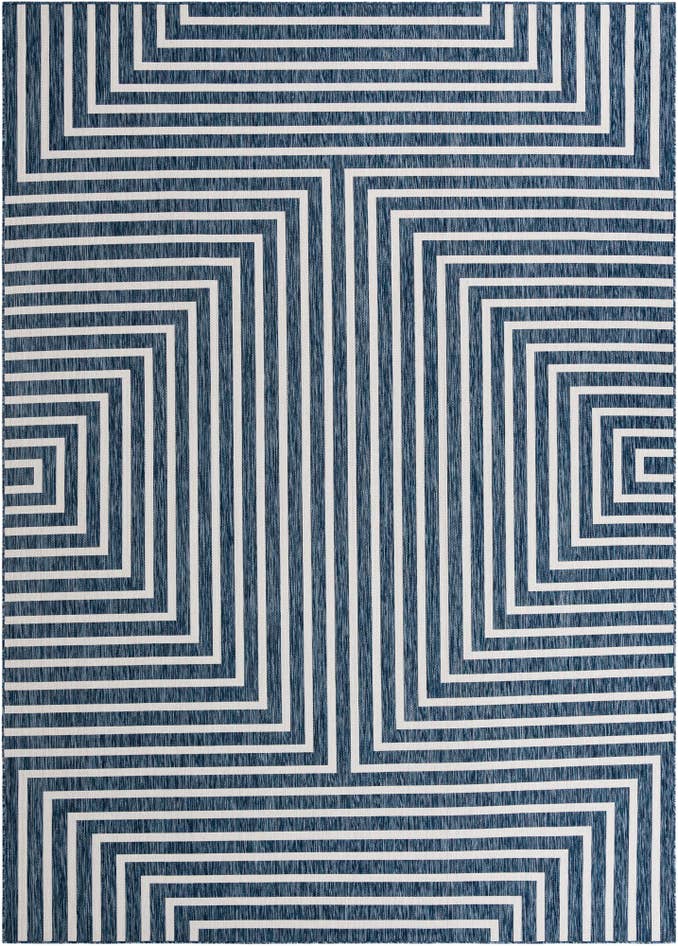 Detail image of 10' x 14' Easy-Clean Modern Indoor / Outdoor Rug