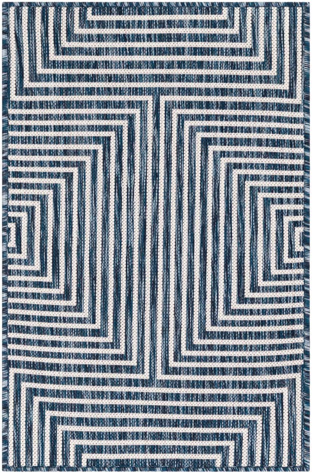 Detail image of 2' x 3' Easy-Clean Modern Indoor / Outdoor Rug