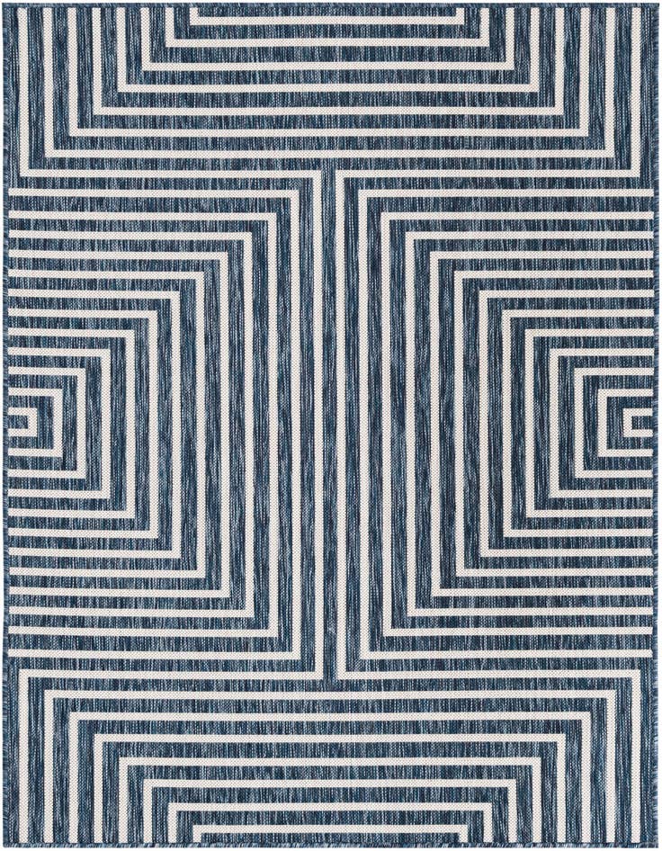 Detail image of 4' x 6' Easy-Clean Modern Indoor / Outdoor Rug