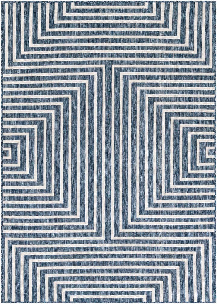 5' 3 x 7' Easy-Clean Modern Indoor / Outdoor Rug