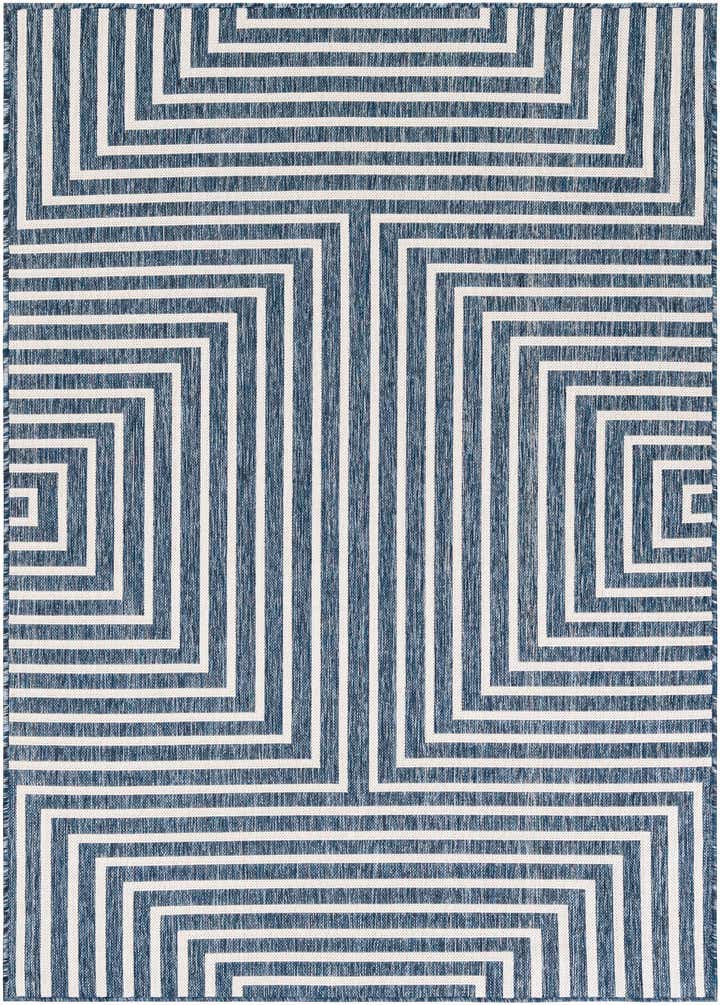 5' 3 x 7' Easy-Clean Modern Indoor / Outdoor Rug