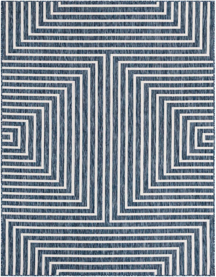 Detail image of 6' x 9' Easy-Clean Modern Indoor / Outdoor Rug
