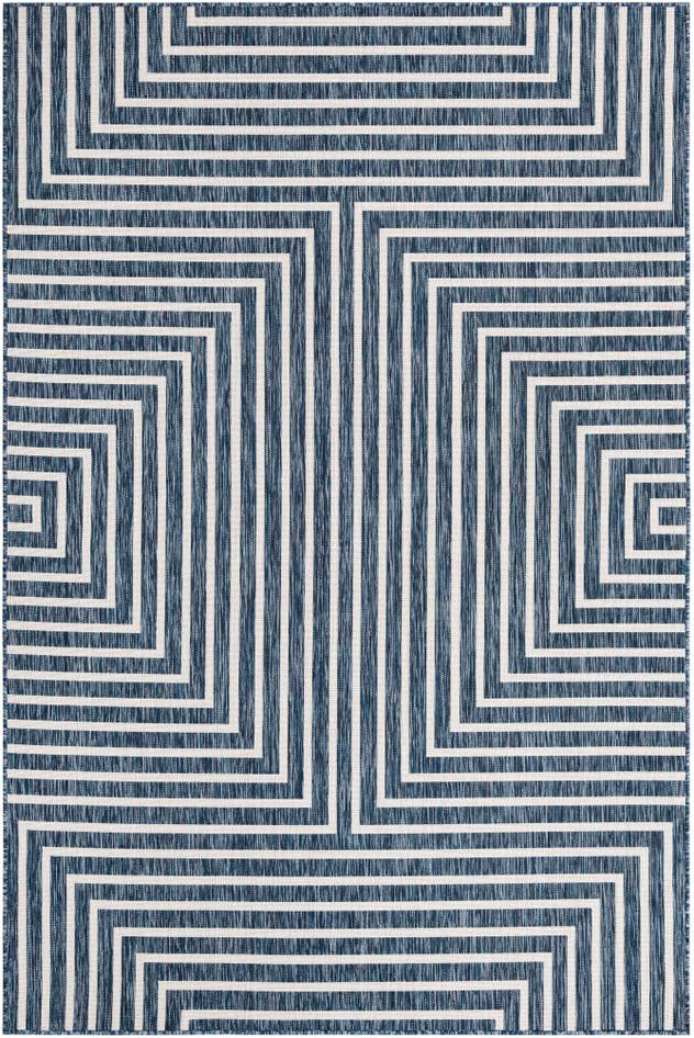Detail image of 6' x 9' Easy-Clean Modern Indoor / Outdoor Rug