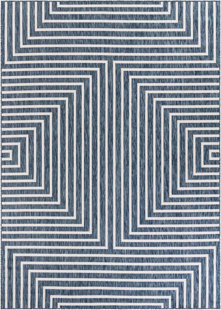 7' 10 x 10' Easy-Clean Modern Indoor / Outdoor Rug