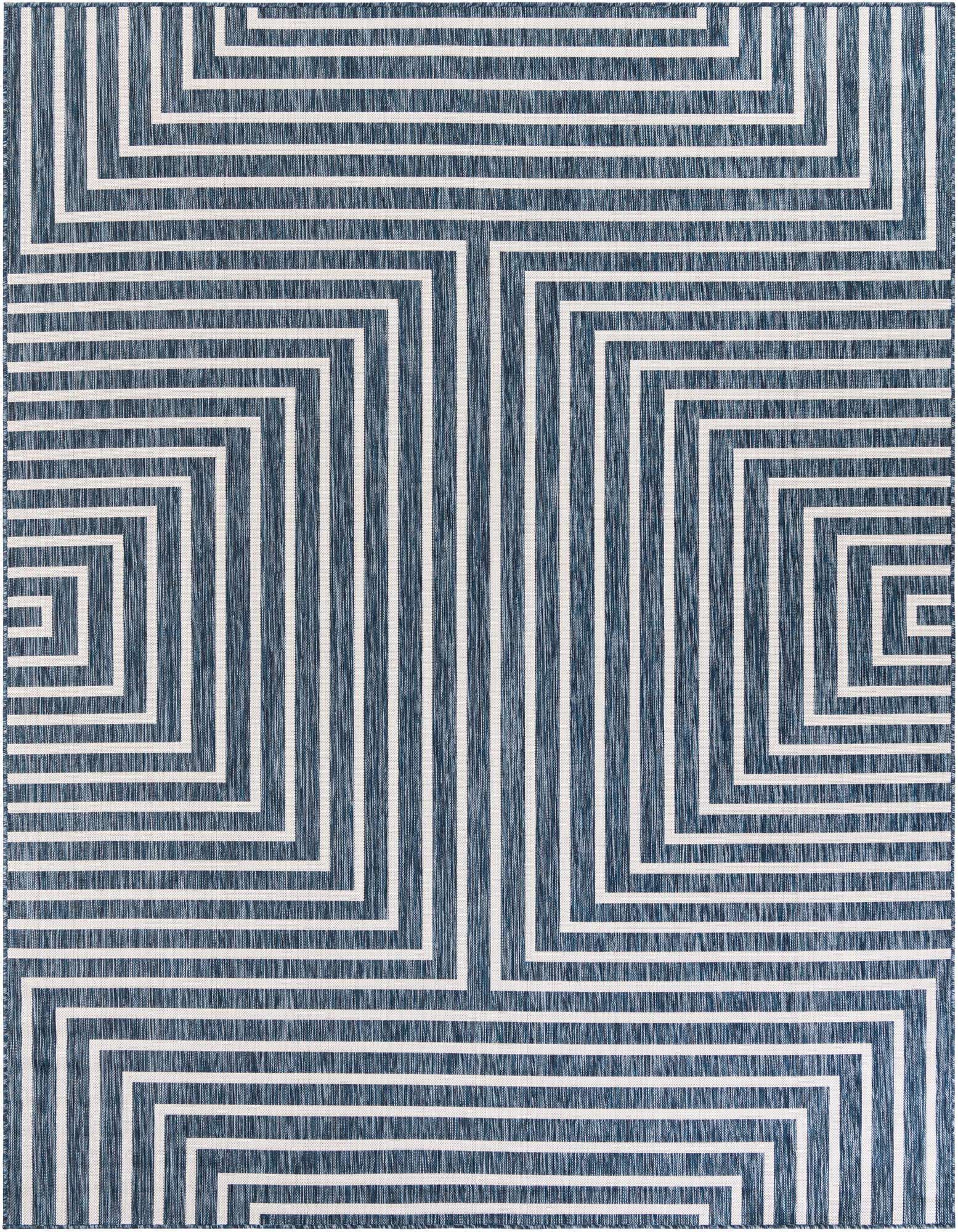7' 10 x 10' Easy-Clean Modern Indoor / Outdoor Rug